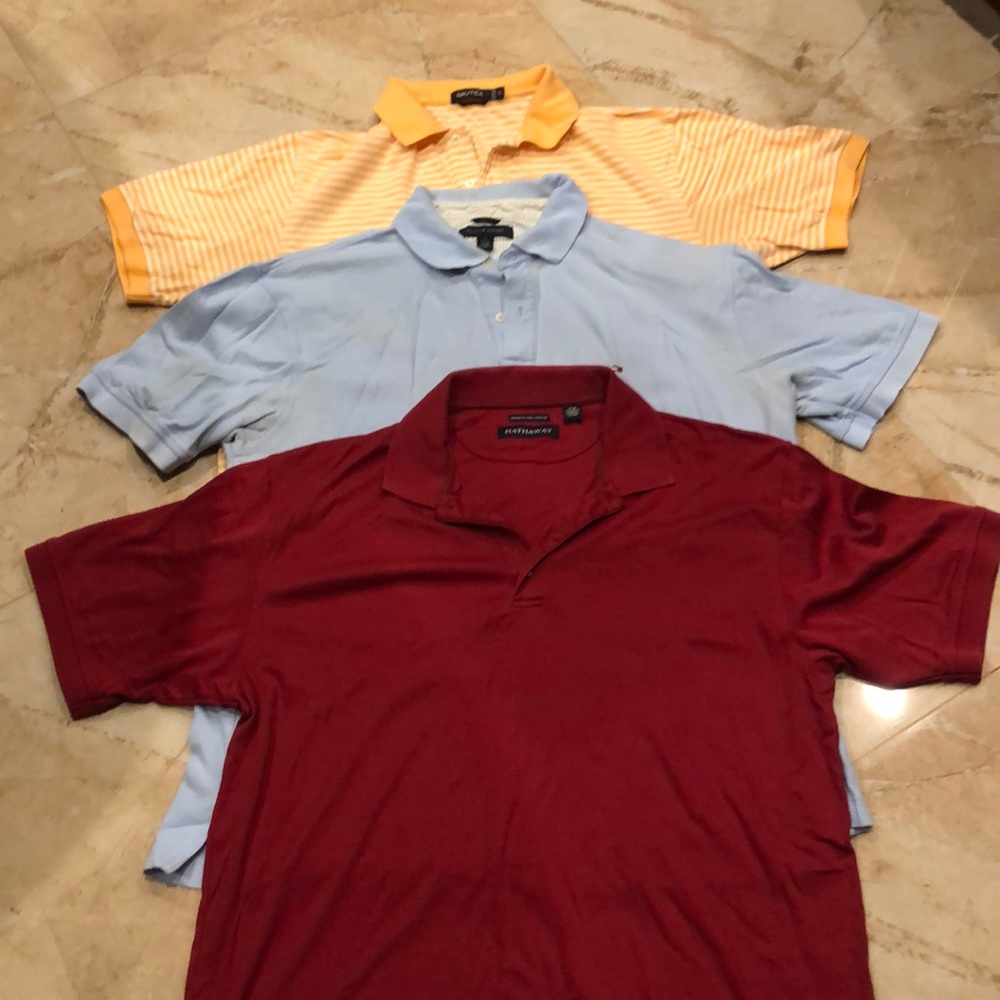 Bundle (3) of men’s polo shirts